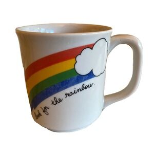Coffee Mug White Rainbow Cloud Look For The‎ Rainbow Inspirational Style